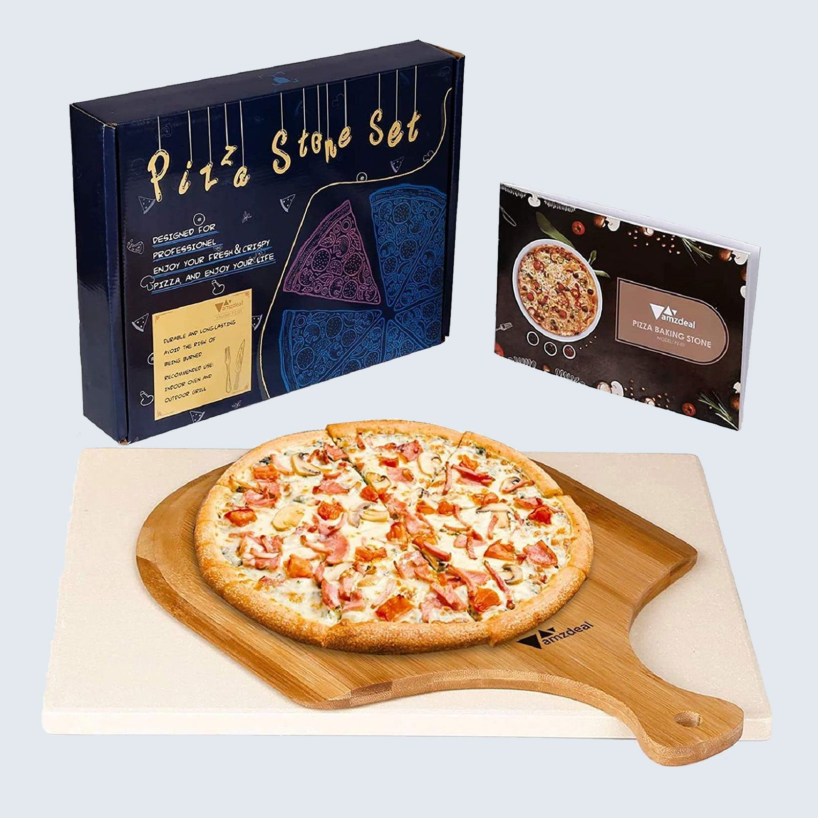 For the pizza fanatic: Amzdeal Pizza Stone Set