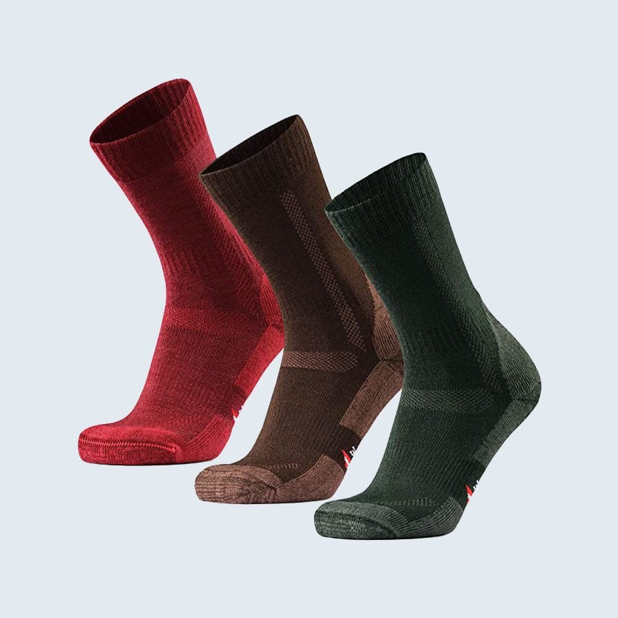 Dry & Comfortable Meister Performance Wool Blend Over-The-Calf Socks Heather Gray Warm