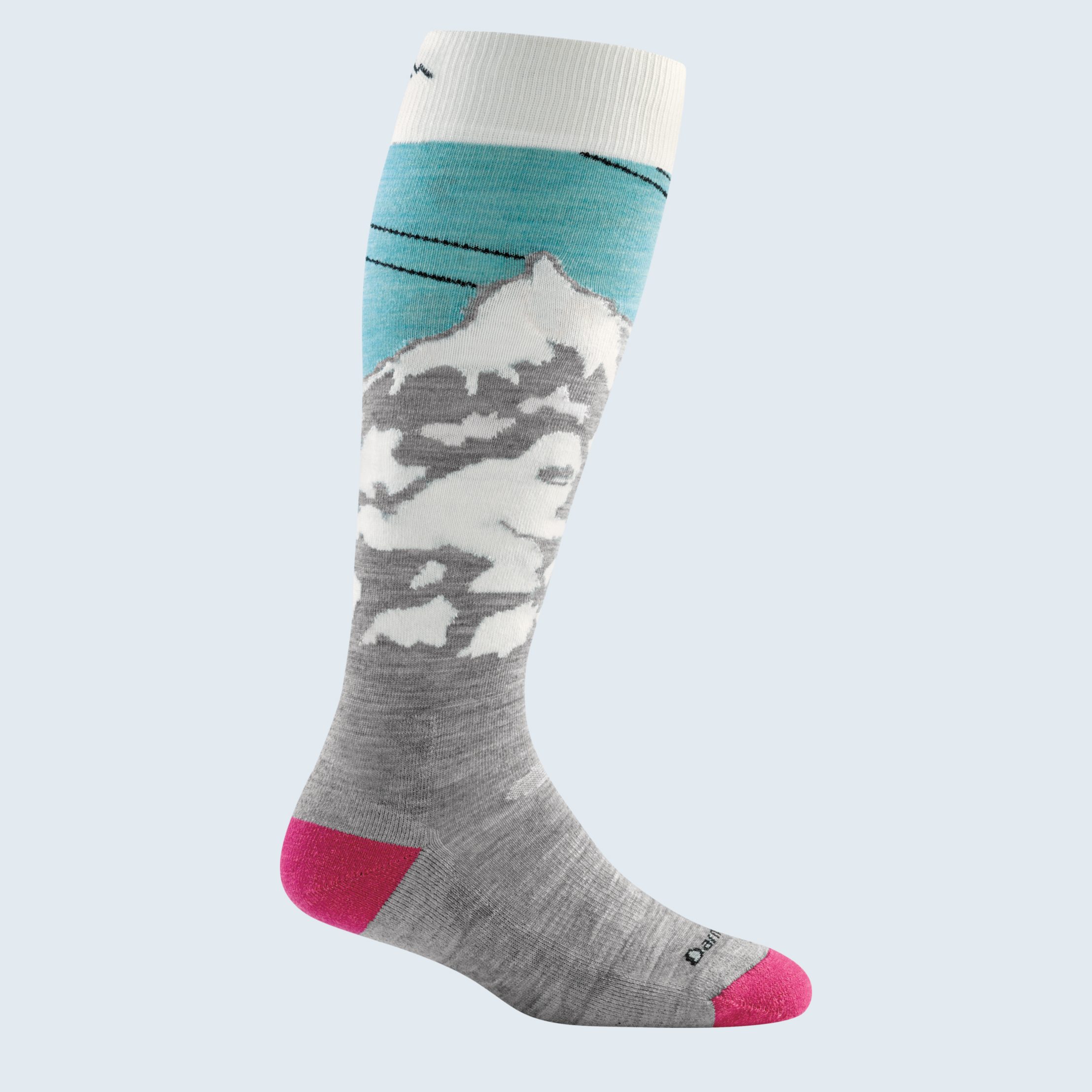 Dry & Comfortable Meister Performance Wool Blend Over-The-Calf Socks Heather Gray Warm
