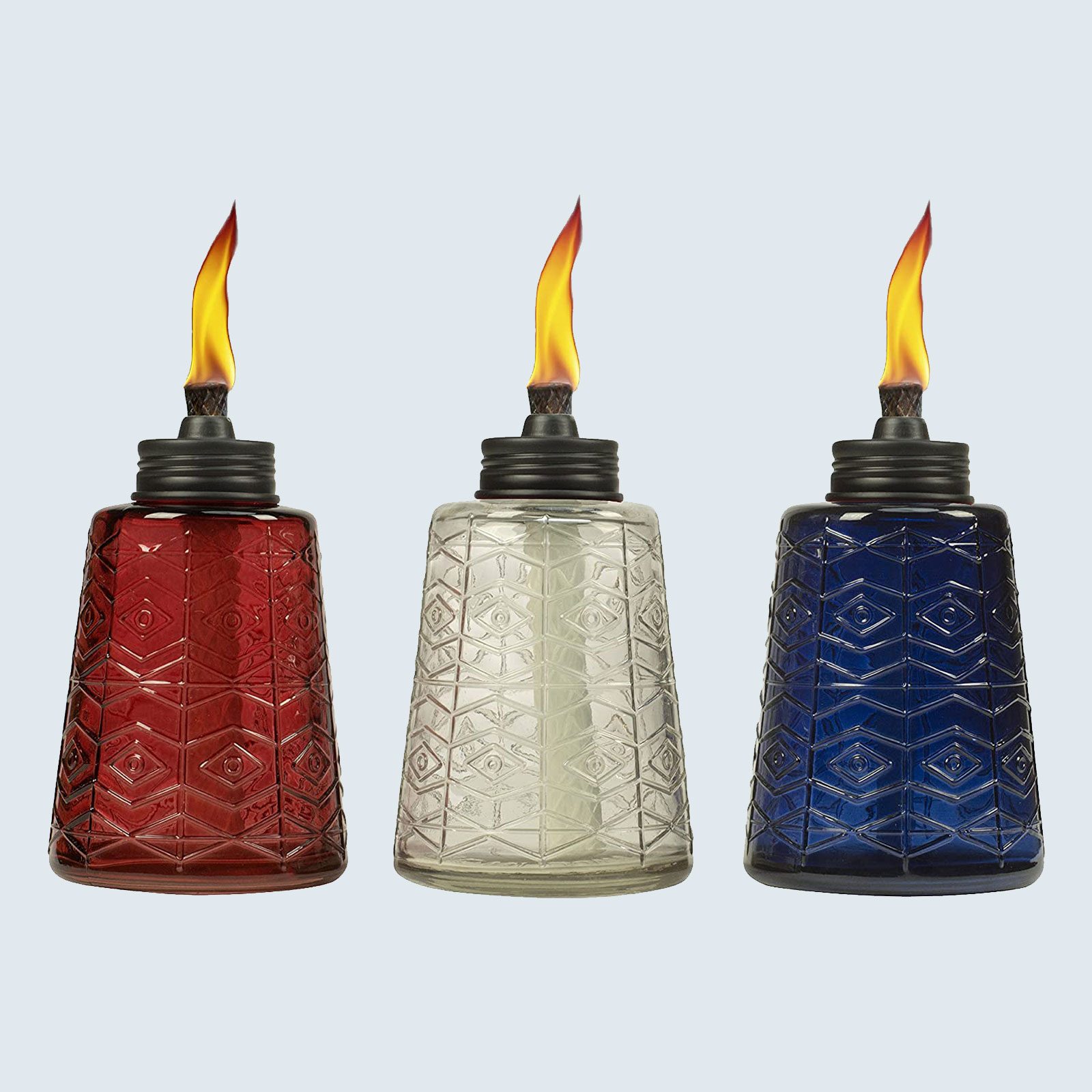TIKI Brand 6-Inch Molded Glass Table Torch