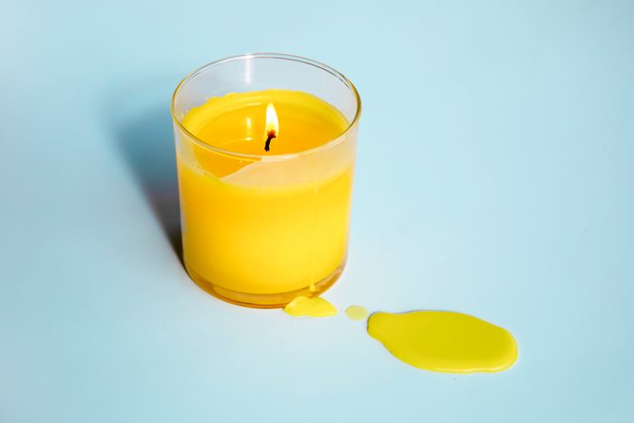 how to remove candle wax stains