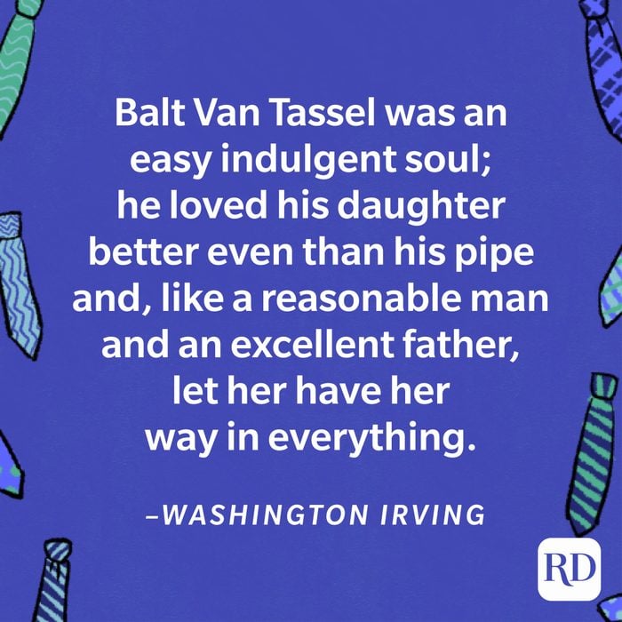 heartwarming Father's Day quote by Washington Irving