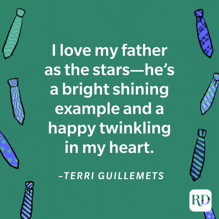 heartwarming Father's Day quote by Terri Guillemets