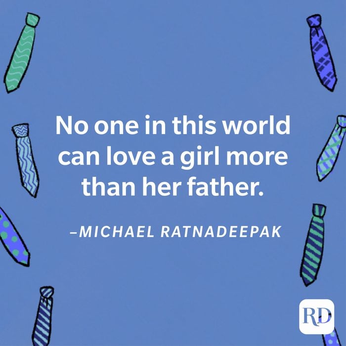 heartwarming Father's Day quote by Michael Rathadeepak