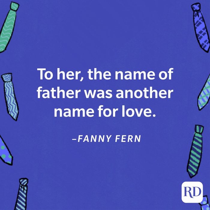 heartwarming Father's Day quote by Fanny Fern