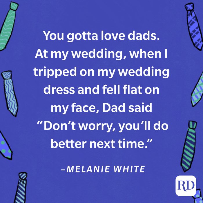 heartwarming Father's Day quote by Melanie White