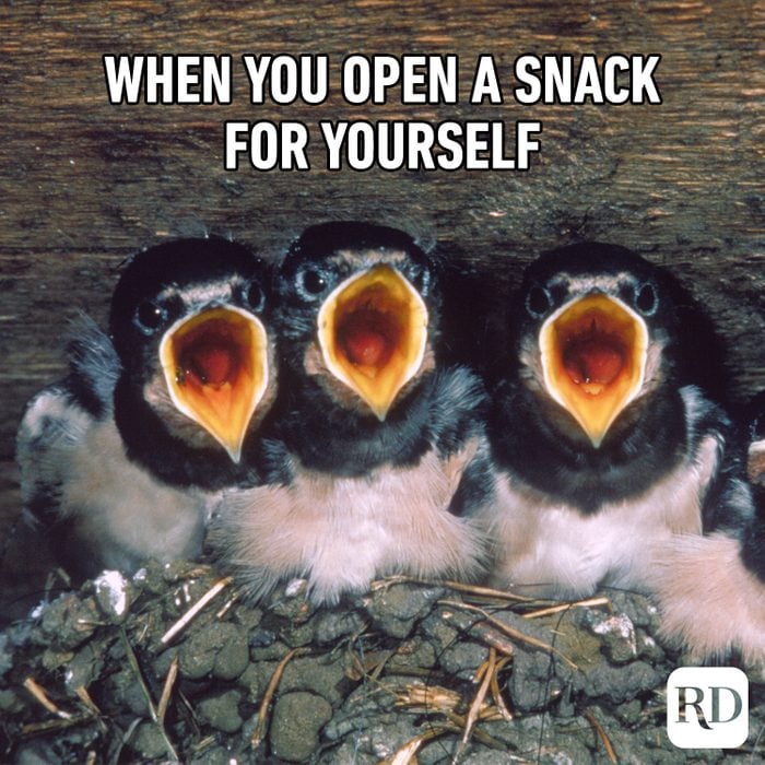 When you open a snack for yourself