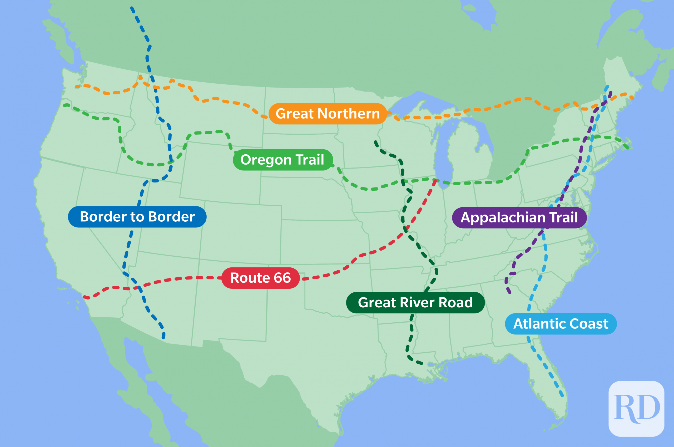 road trip travel map