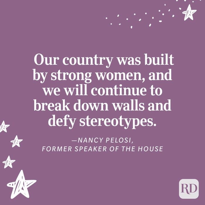 Nancy Pelosi Strong Women Quote