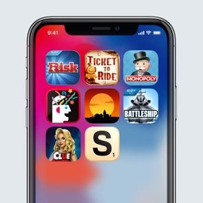 Grid of different iPhone game applications