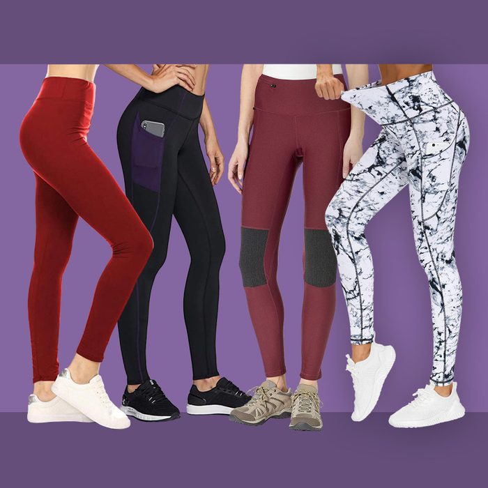 Image of four leggings from this piece