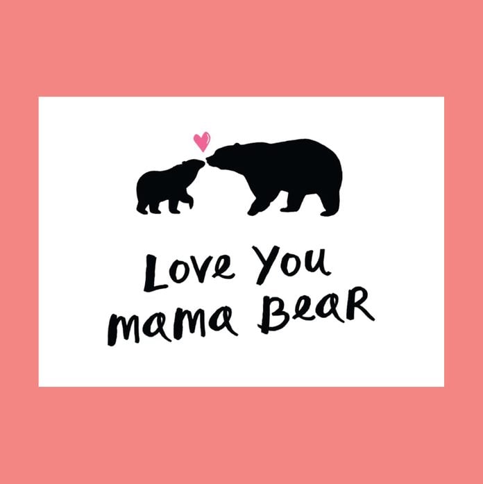 love you mama bear mothers day card