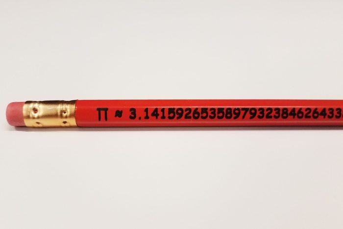 Pi Digits On A red Pencil
