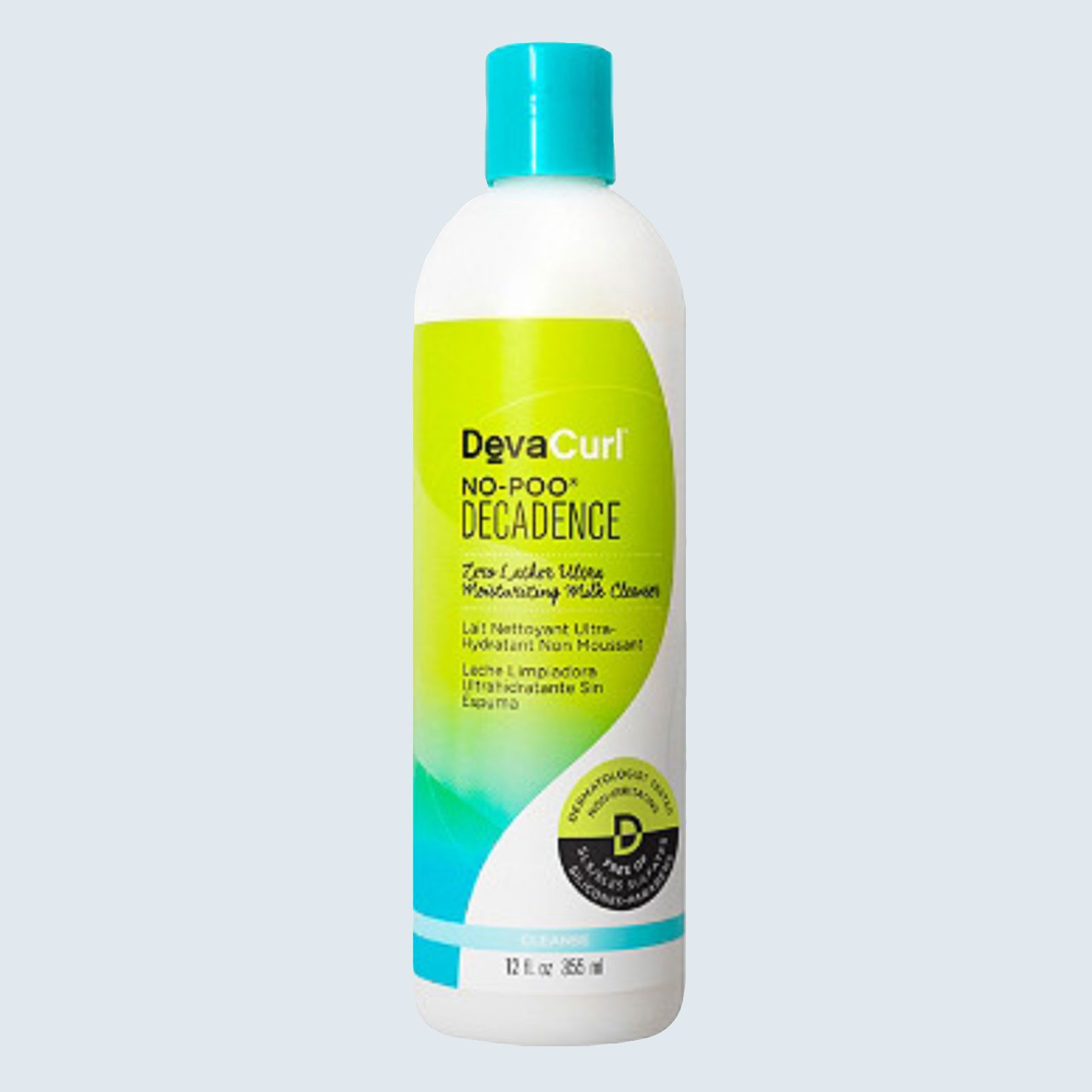 Best shampoo for extremely dry hair: DevaCurl No-Poo Decadence Zero Lather Ultra Moisturizing Milk Cleanser
