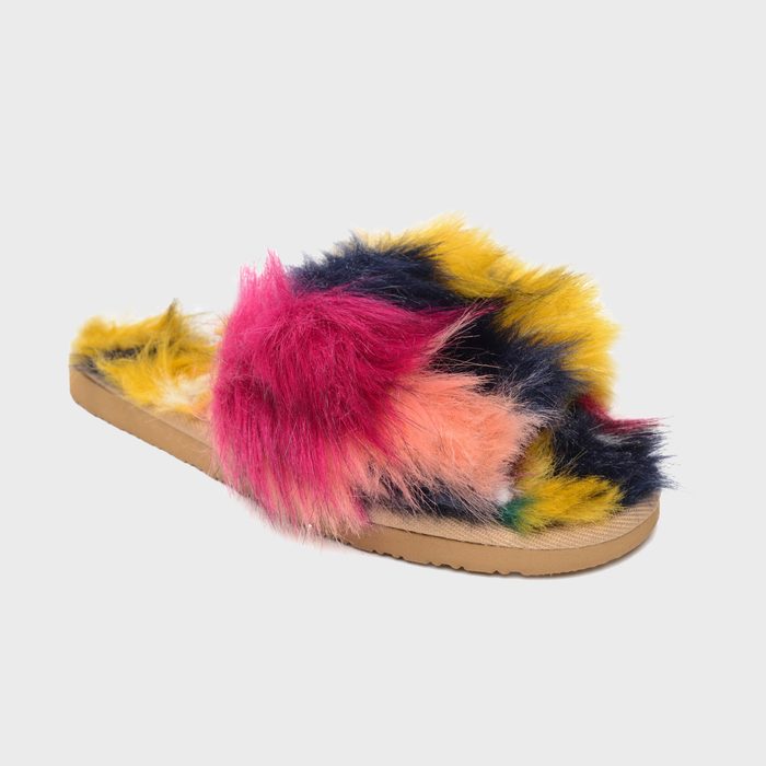 Minnetonka Unicorn Lolo Faux Fur Slide Sandal