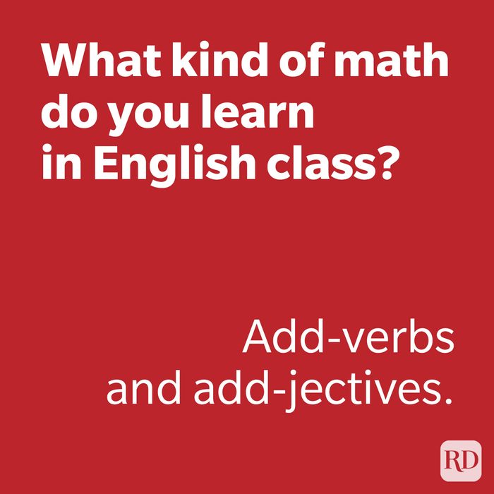 What Kind Of Math Do You Learn In English Class Joke