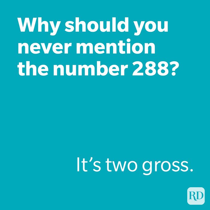 Why Should You Never Mention The Number 288 Joke
