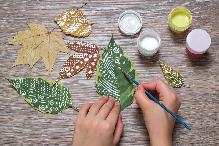 Painting Leaves Getty images 614537360