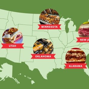 map of the United States showing the best deli in five states