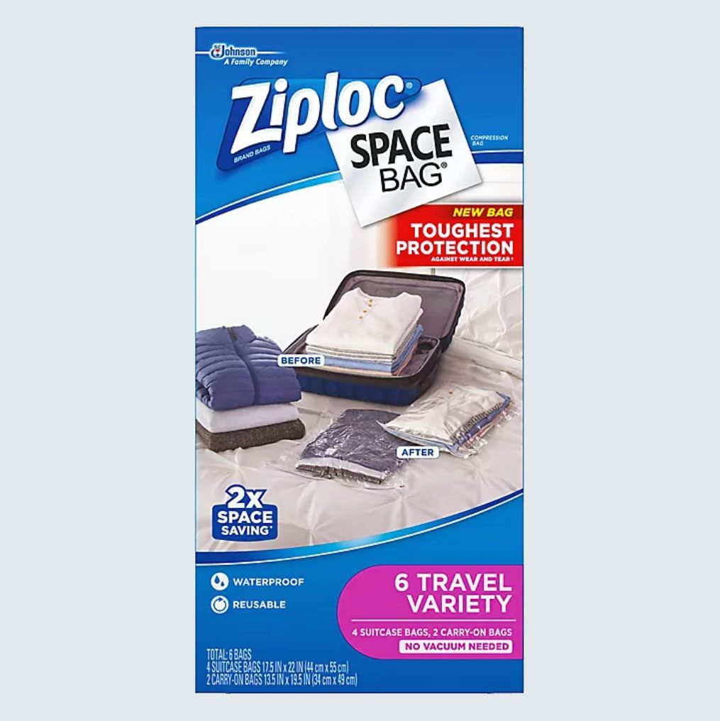 Ziploc Space Bag 6 Count Travel Variety Pack