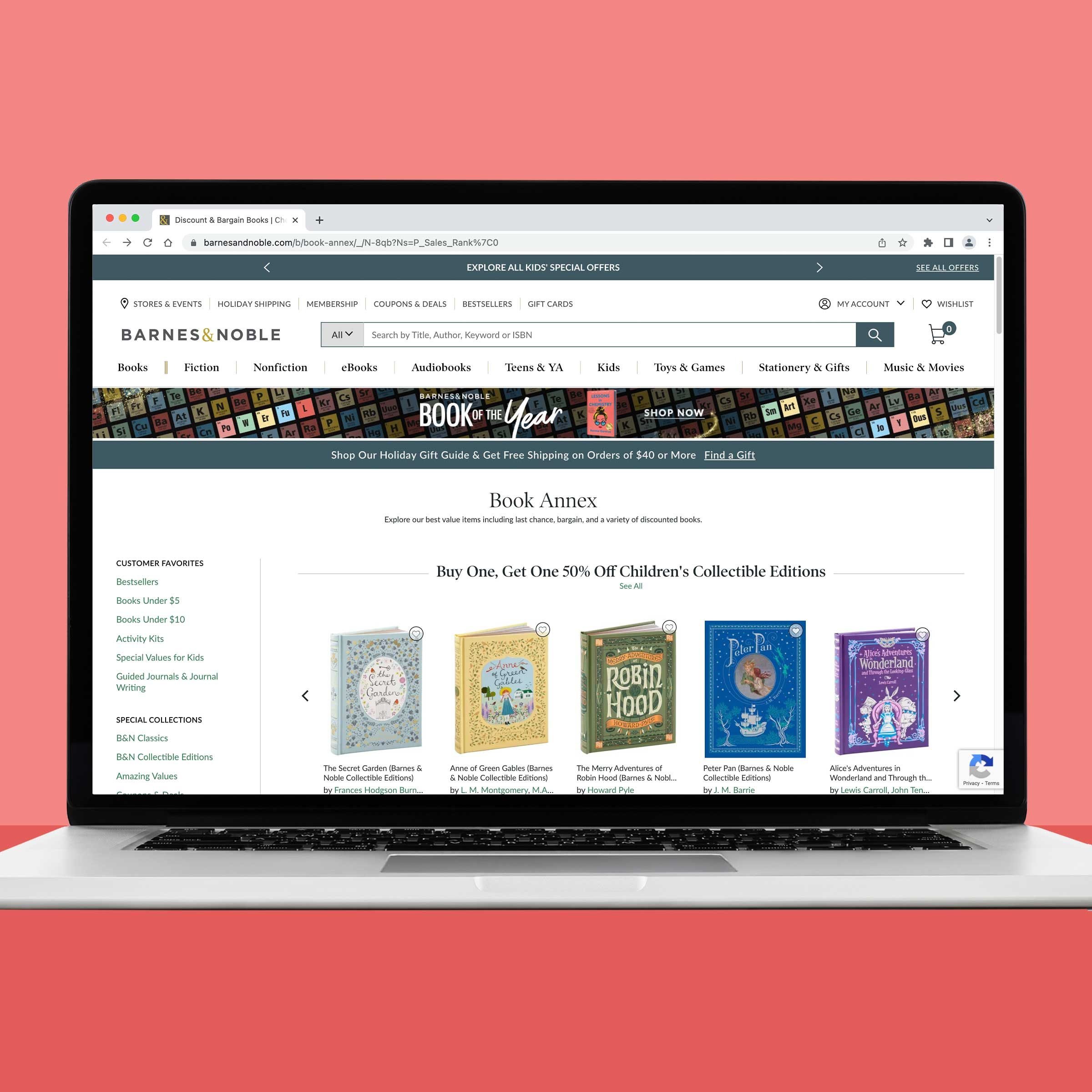 Barnes and Noble Book Annex online