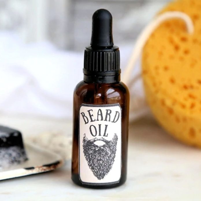 Homemade Beard oil gift for dad
