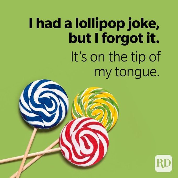 Candy Puns Lollipop Joke On The Tip Of My Tongue