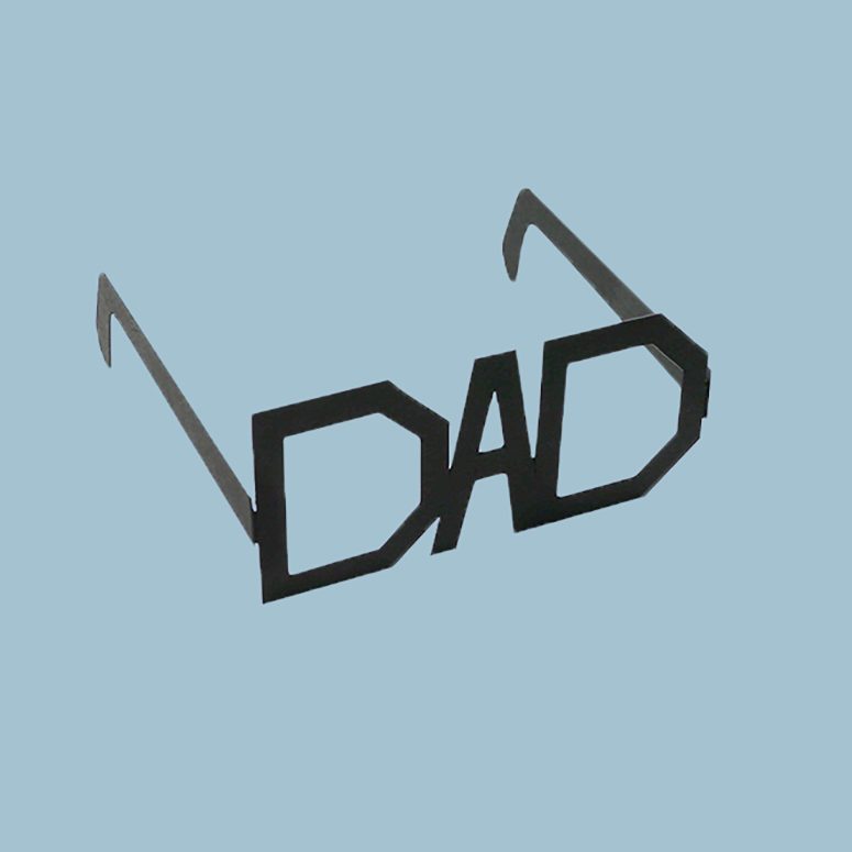 Typography glasses for Fathers Day