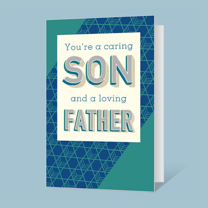 Father And Son Fathers Day Card