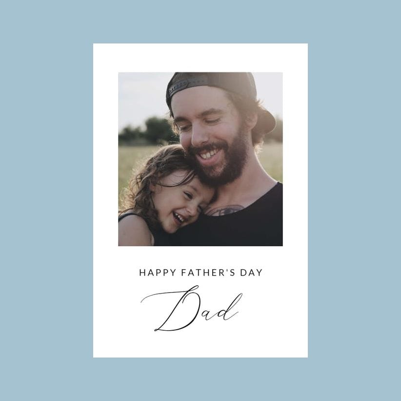 Fathers day photo card