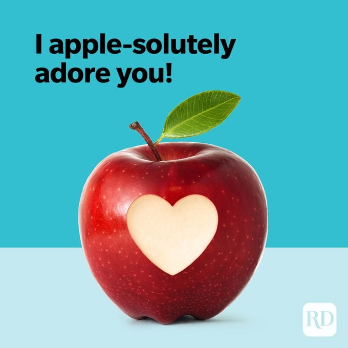 Fruit Puns Apple Solutely Adore You