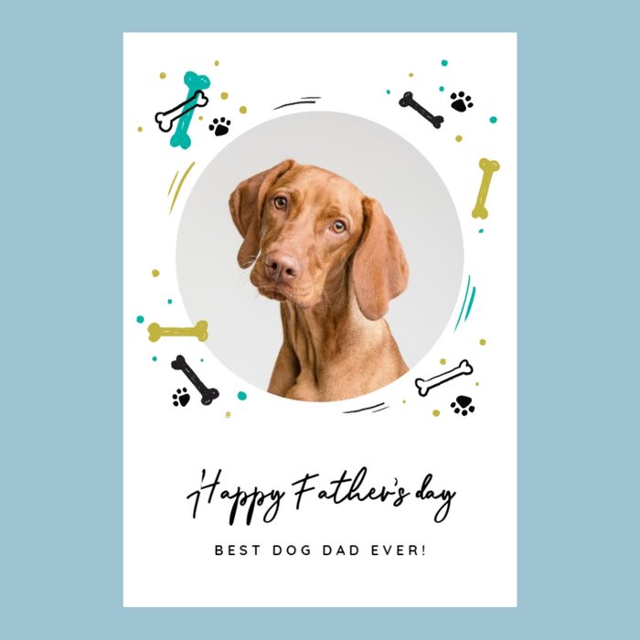 Happy Fathers Day Dog Card