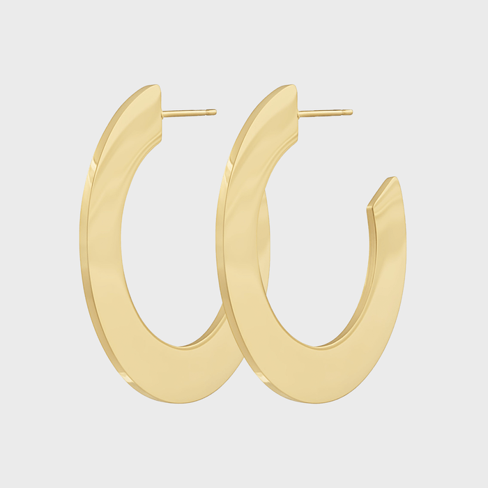 Jodie Flat Hoops Small Earrings Sahira Jewelry Design Ecomm Via Sahirajewelrydesign