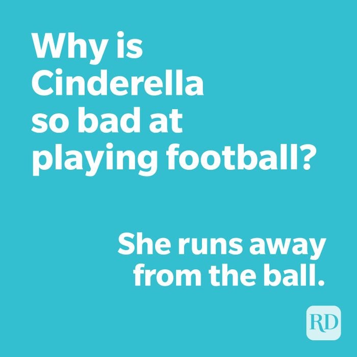 Cinderella joke on blue