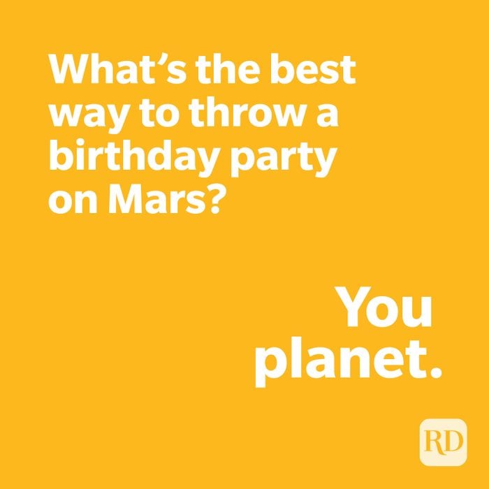 Mars joke on yellow