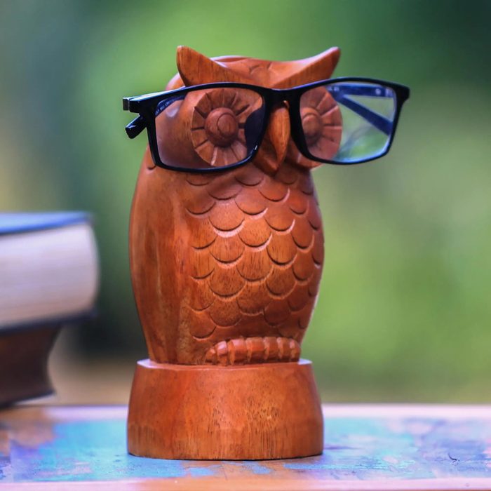 Owl Shaped Jempinis Wood Eyeglasses Holder Ecomm Via Unicefusa.org