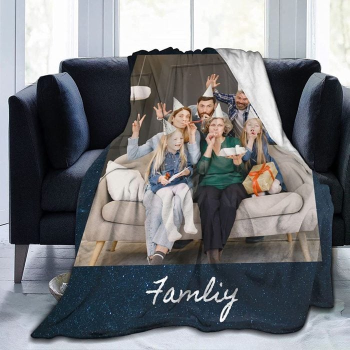 Personalized Family Blanket Ecomm Via Amazon