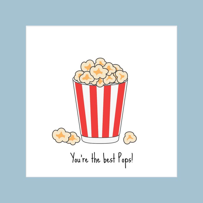 Printable Fathers Day Cards Best Pops Popcorn