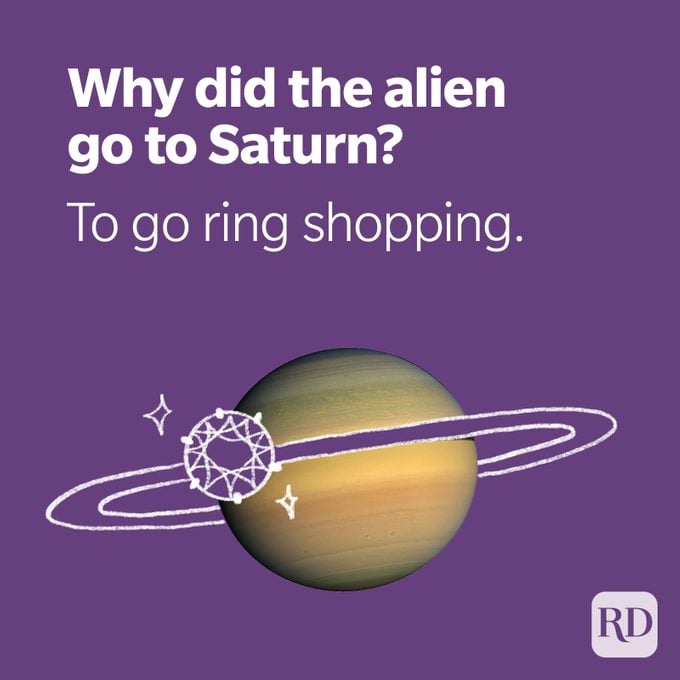 Space Puns Saturn Ring Shopping