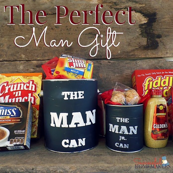 Man can perfect gift for Dad