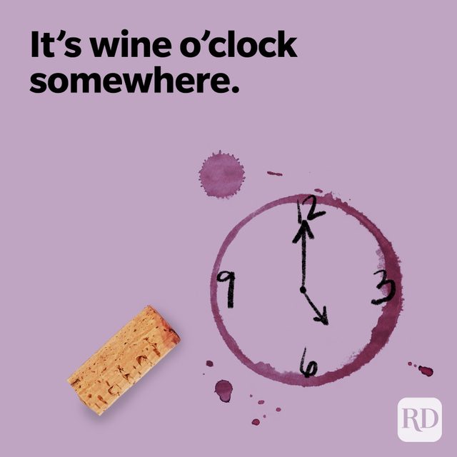 Wine Puns Wine O Clock Somewhere
