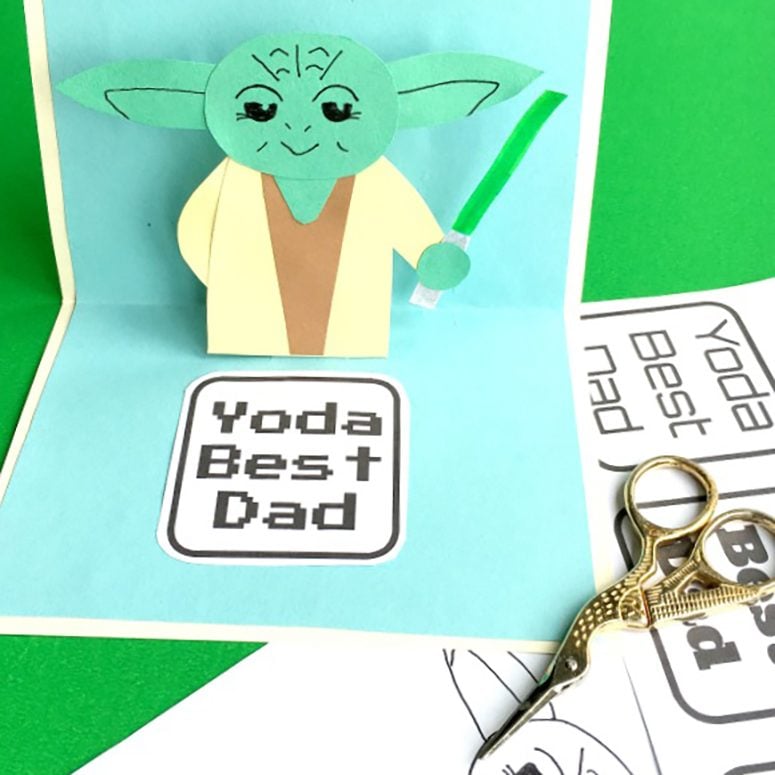 Yoda best dad fathers day card