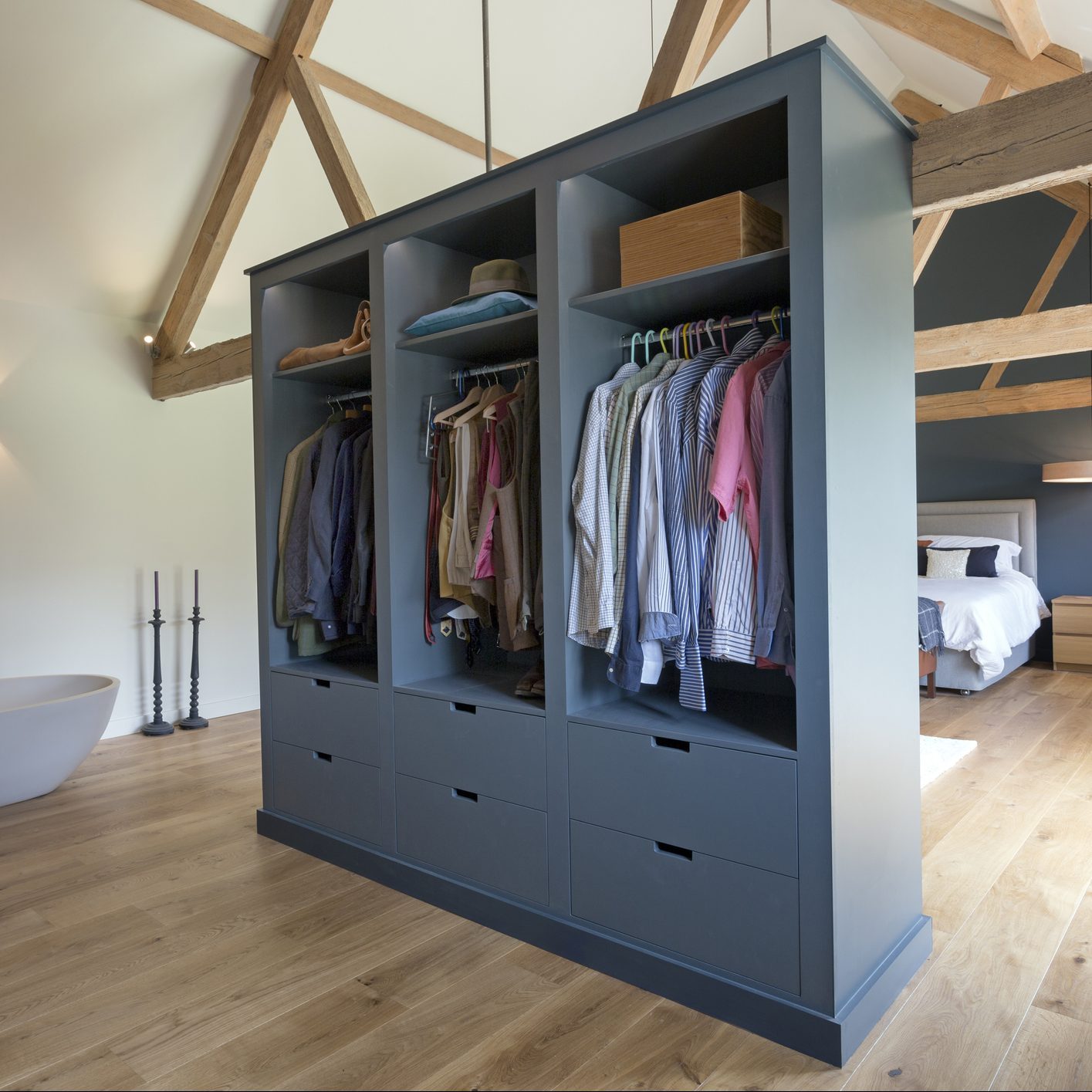 Best Clothing Storage Ideas Without a Closet  Bedroom storage ideas for  clothes, Closet clothes storage, Bedroom closet storage