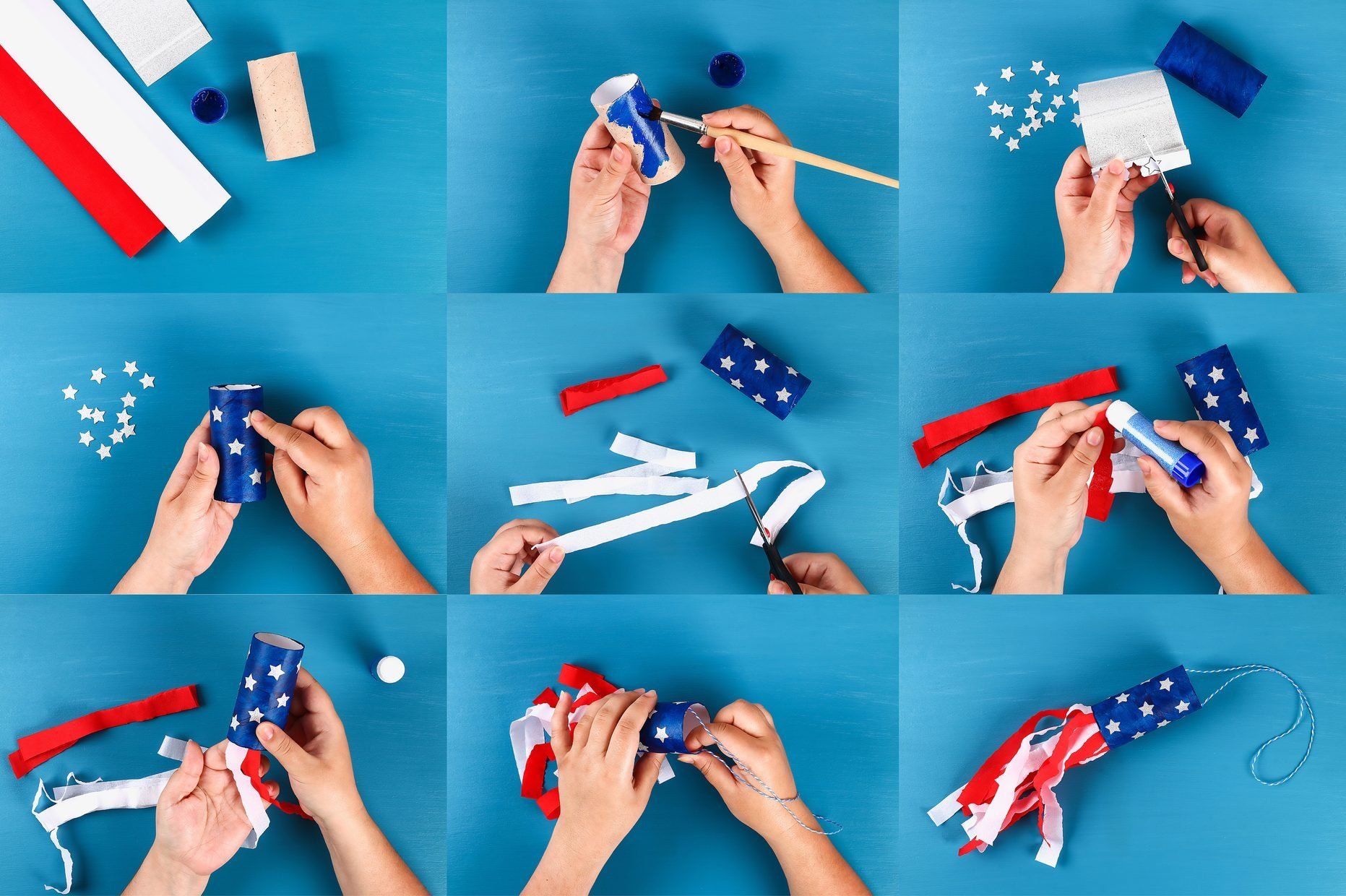 DIY Paper Stars for Fourth of July