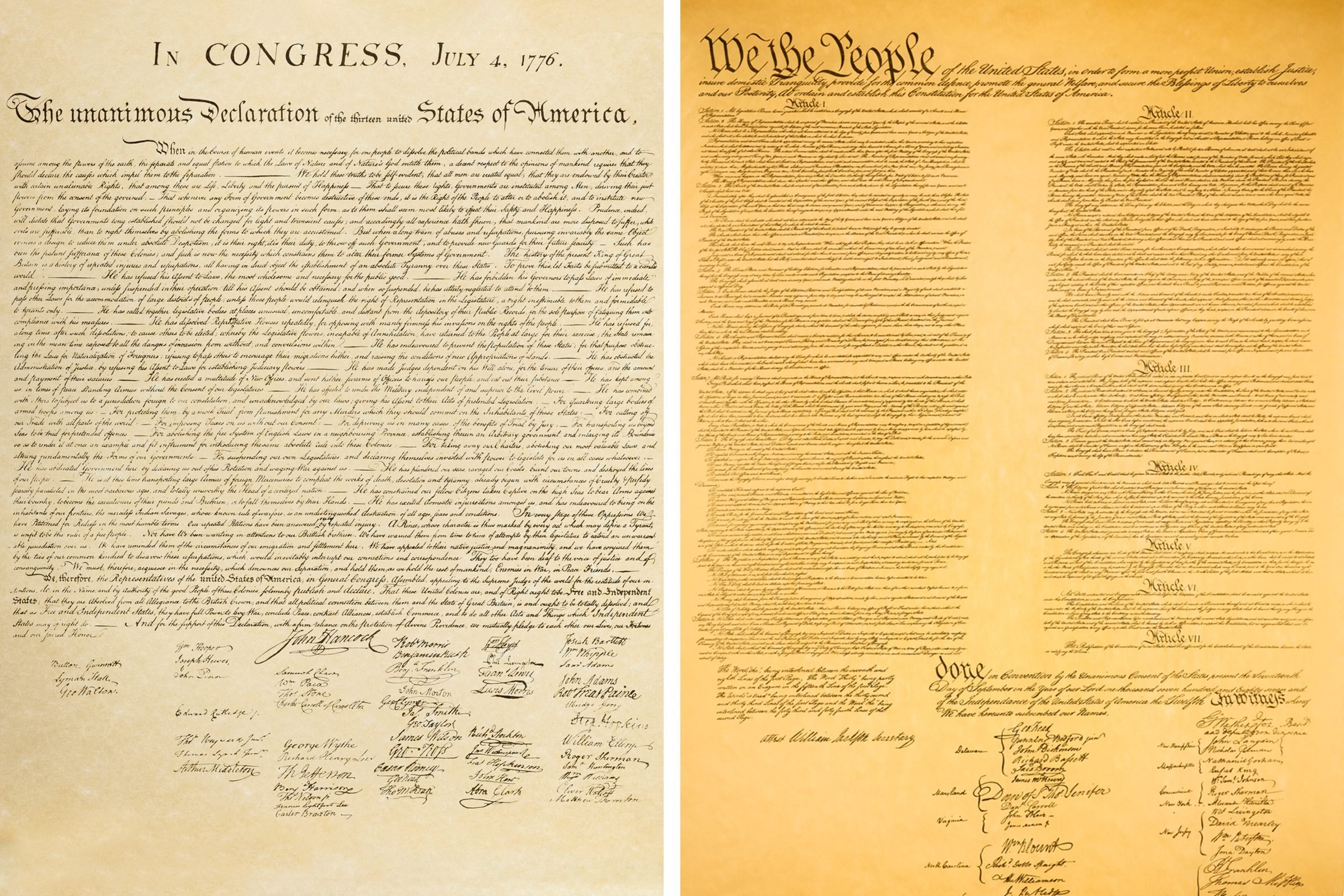 The Declaration of Independence vs. the U.S. Constitution