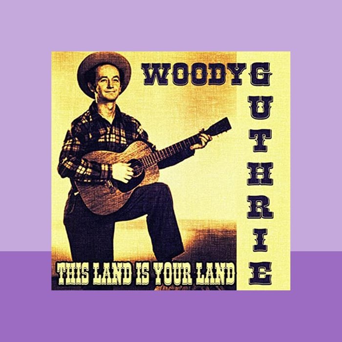 "This Land Is Your Land" by Woody Guthrie album cover art