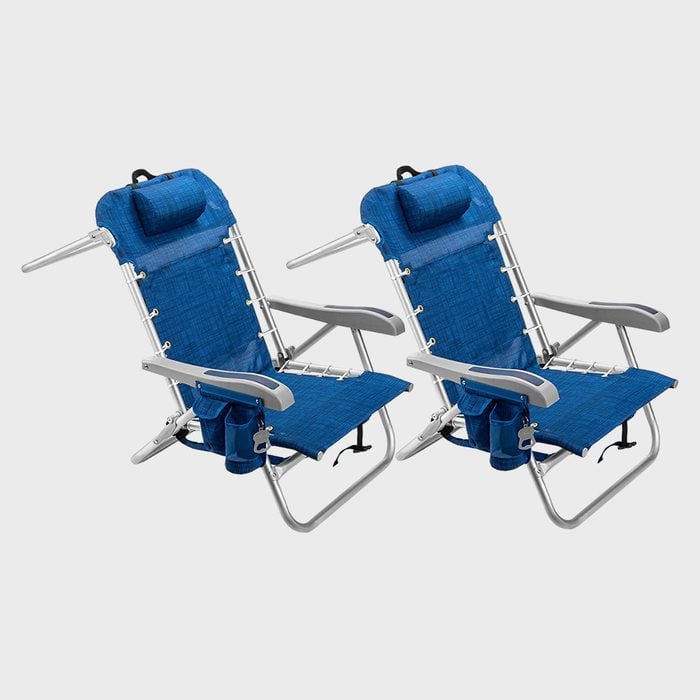 Homevative Cooler+ Folding Backpack Chairs