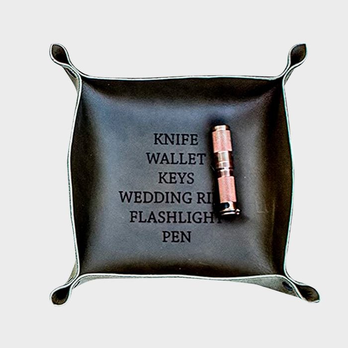 Iron And Grain Leather Co Personalized Valet Tray Ecomm Amazon.com