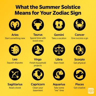 Reader's Digest | What the 2022 Summer Solstice Means for Your Zodiac ...