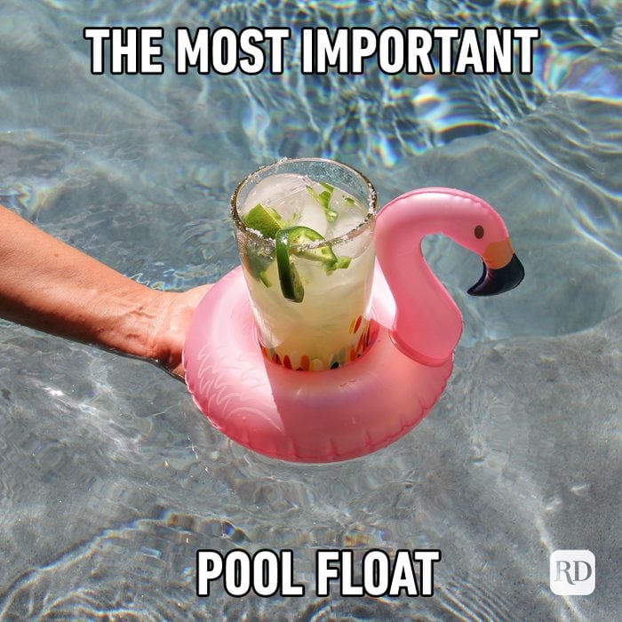 meme text: The Most Important Pool Float